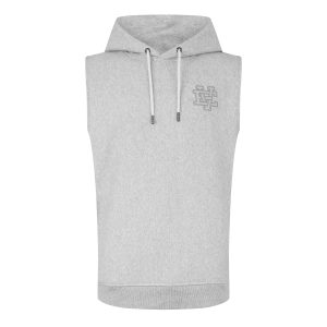 Mens Logo Lock Up Sleeveless Hoodie